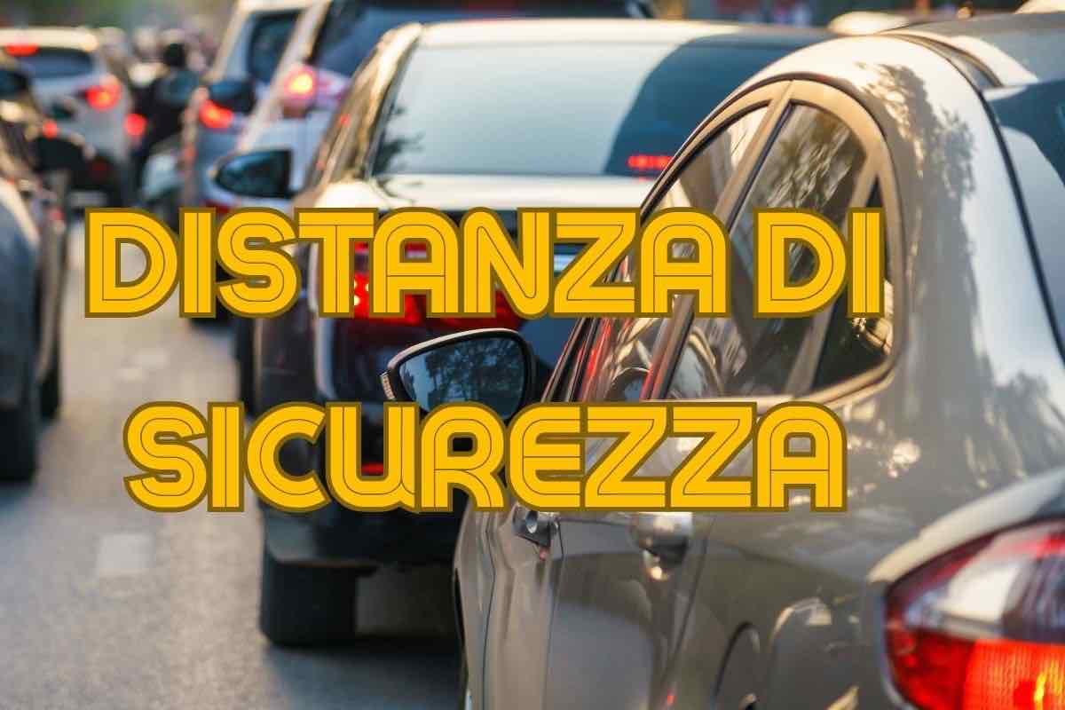 Auto distanza sicurezza multa